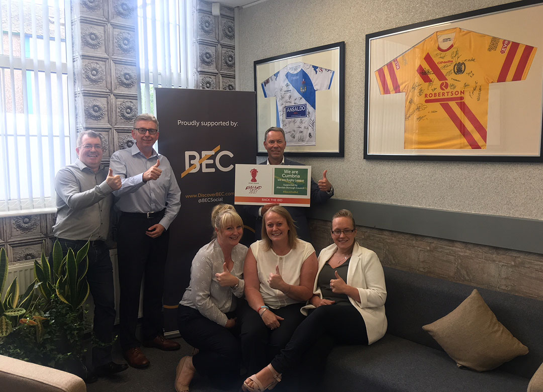 Rugby League World Cup 2021: BEC team members #BackTheBid