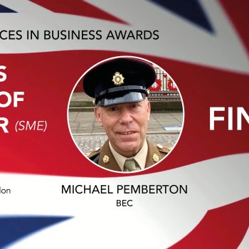 Our CEO Michael Pemberton is among the finalists in the British Ex-Forces in Business Awards 2022